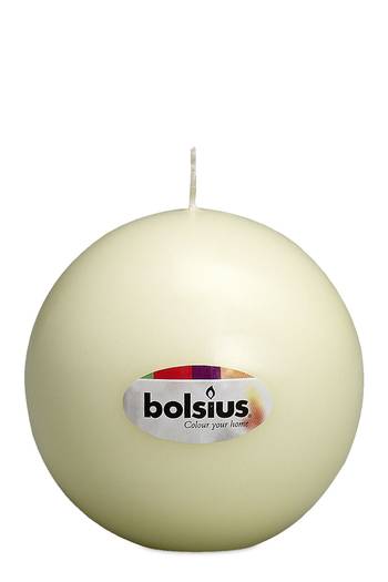 Bolsius: Kugelkerze 70 mm - elfenbein (1 Stück)