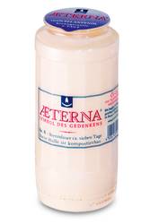 Aeterna: Öl-Licht Nr. 8  aus 100 % reinem Pflanzenöl (20 Stück) - weiß