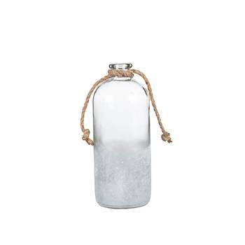 VINTAGE Rustik Glas Flasche - grau 25/11 cm