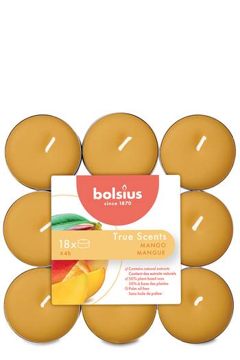 True Scents Duft-Teelichte - Mango (18er Pack)