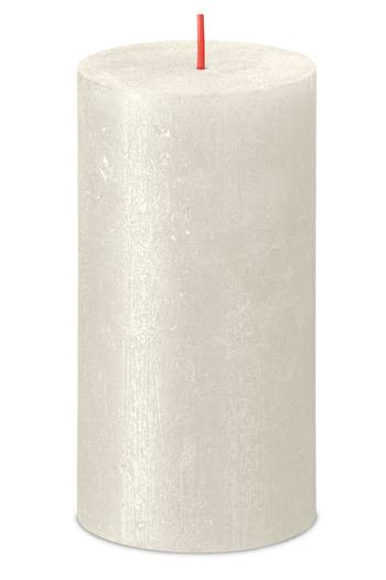 Rustik Stumpenkerzen Shimmer 130/68 mm - Elfenbein (1 Stück)