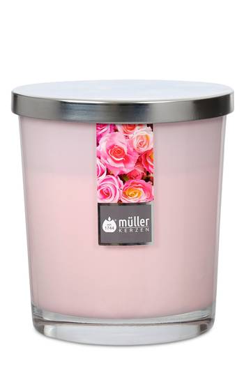 Müller: Maxi-Duftkerzenglas 110/95 mm - Englische Rose (1 Stück)