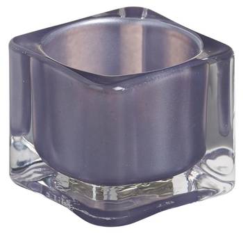 Bolsius: Teelichthalter eckig 40/55 mm (1 Stück) - taubenblau